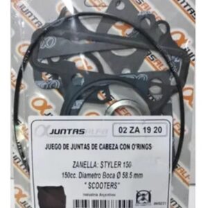 Juego de cabeza de cilindro con O'rings ALFA para ZANELLLA STYLER 150