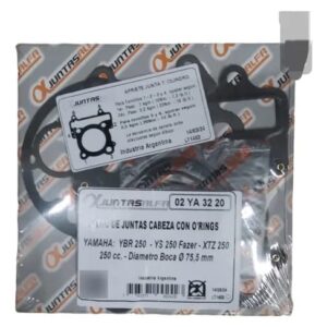 Juego de juntas de cabezal ALFA sin O'rings para YAMAHA YBR 250