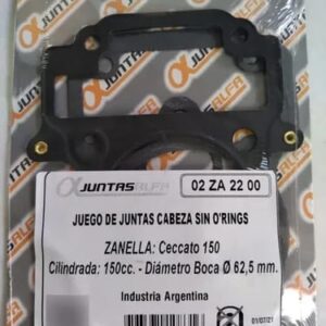 Juego de cabeza de cilindro sin O'rings ALFA para ZANELLA CECCATO 150