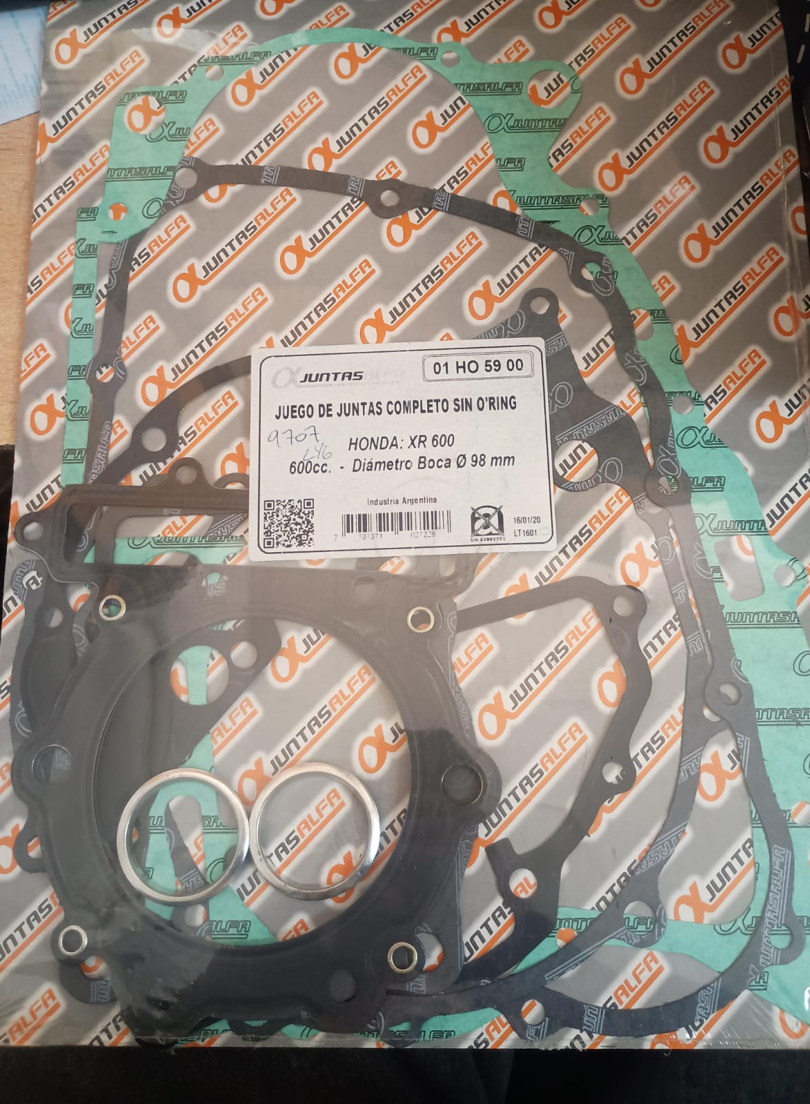 Juego de juntas ALFA sin o'rings para HONDA XR 600