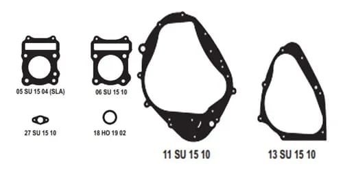 Juego de juntas ALFA sin o'rings para SUSUKI EN 125