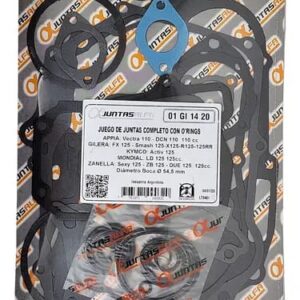 Juego de juntas completo sin O'rings ALFA para GILERA FX125/ MONDIAL LD125/ ZANELLA DUE 125/ OTRAS