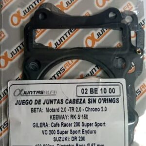 Juego de cabeza de cilindro sin O'rings ALFA para BETA MOTARD 2.0/ DR200/ OTRAS