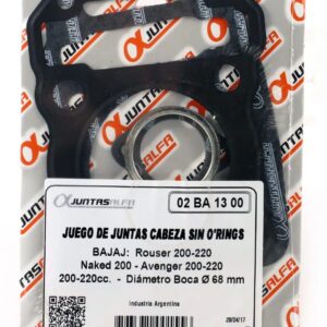 Juego de cabeza de cilindro sin O'rings ALFA para ROUSER 200-220