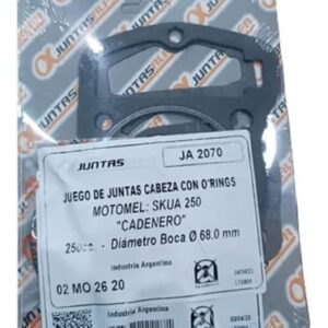 Juego de cabeza de cilindro sin O'rings ALFA para MOTOMEL SKUA CADENERO 250