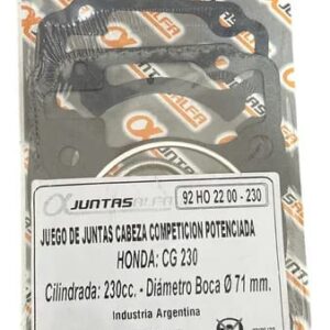 Juego de cabeza de cilindro sin O'rings ALFA para HONDA CG 230