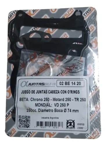 Juego de cabeza de cilindro sin O'rings ALFA para MOTARD 250