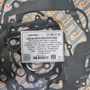 JUEGO DE JUNTAS COMPLETO CON O'RING para ZANELLLA G-FORCE 250