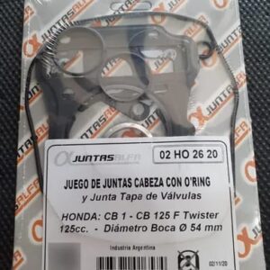 Juego de juntas de cabezal ALFA sin O'rings para HONDA CB1- CB 125 F Twister