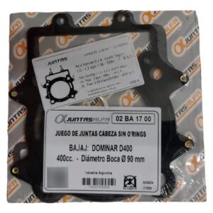Juego de juntas de cabezal ALFA sin O'rings para BAJAJ DOMINARD D400