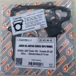 Juego de juntas de cabezal ALFA sin O'rings para HONDA XR 250/CBX250