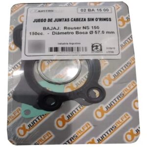 Juego de cabeza de cilindro sin O'rings ALFA para ROUSER NS 150