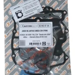 Juego de juntas de cabezal ALFA con o'rings para HONDA FALCON NX400
