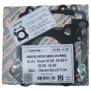 Juego de juntas de cabezal ALFA sin O'rings para BAJAJ ROUSER NS200/RS200