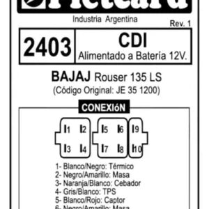 CDI PIETCARD 2403 ROUSER 135