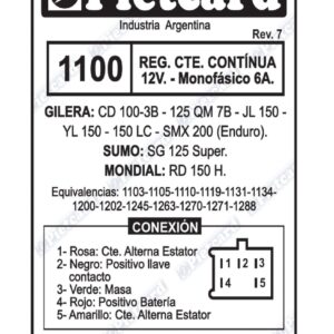 REGULADOR 1100 PIETCARD