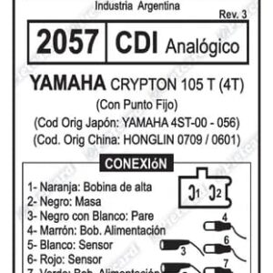 CDI PIETCARD 2057 CRYPTON 105