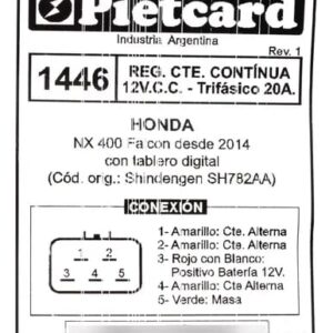 REGULADOR 1446 PIETCARD