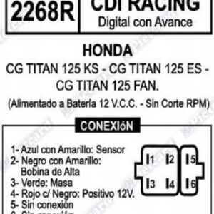 CDI PIETCARD RACING 2268R TITAN 125 KS
