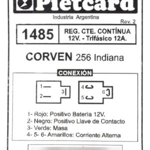 REGULADOR 1485 PIETCARD