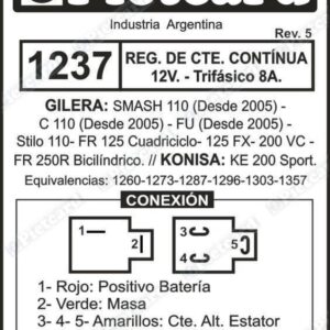 REGULADOR 1237 PIETCARD
