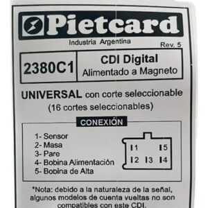 CDI PIETCARD 2380C1 PROGRAMABLE