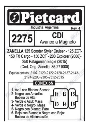CDI PIETCARD 2275 STYLER 150