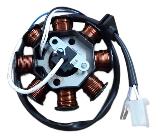 ESTATOR PIETCARD 287 MONOFÁSICO DE 8 POLOS PARA MOTOS CON CDI A BATERÍA COMO LA EVO 125