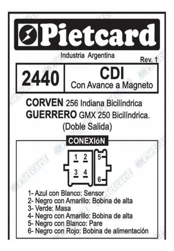 CDI PIETCARD 2440 GMX 250