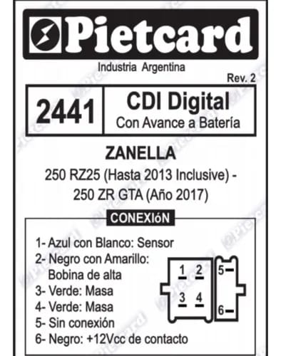 CDI PIETCARD 2441 ZR250 GTA