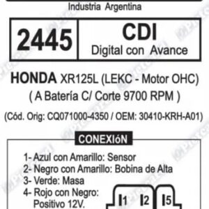 CDI PIETCARD 2445 XR125L