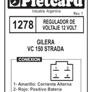 REGULADOR PIETCARD 1278