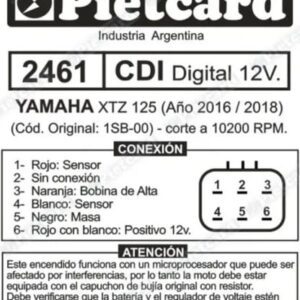 CDI PIETCARD 2461 XTZ 125