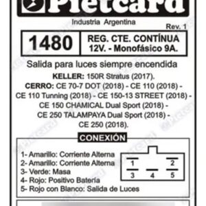 REGULADOR 1480 PIETCARD