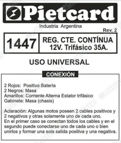 REGULADOR 1447 UNIVERSAL PIETCARD