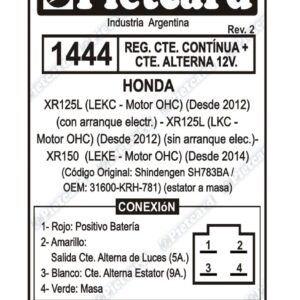 REGULADOR 1444 PIETCARD