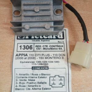 REGULADOR PIETCARD 1306 Y EQUIVALENCIAS