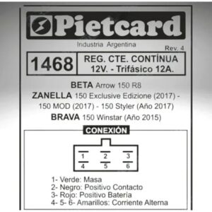 REGULADOR 1468 PIETCARD