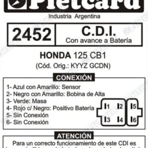 CDI PIETCARD 2452 CB1 125