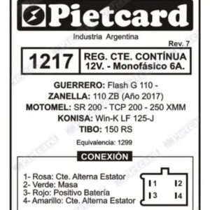 REGULADOR 1217 PIETCARD