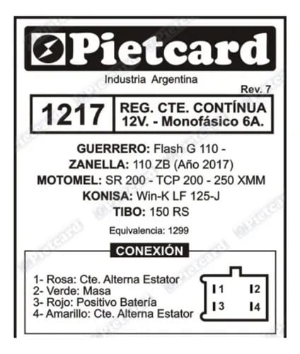 REGULADOR 1217 PIETCARD